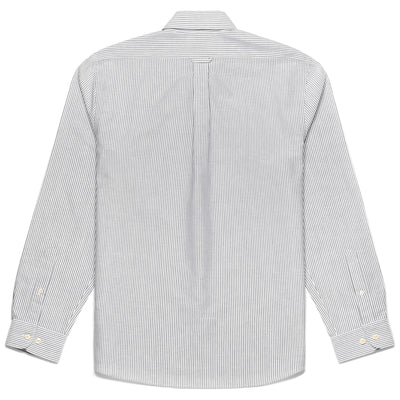 SHIRTS Man DOUBLING Button  Down BLUE-WHITE Dressed Front (jpg Rgb)	