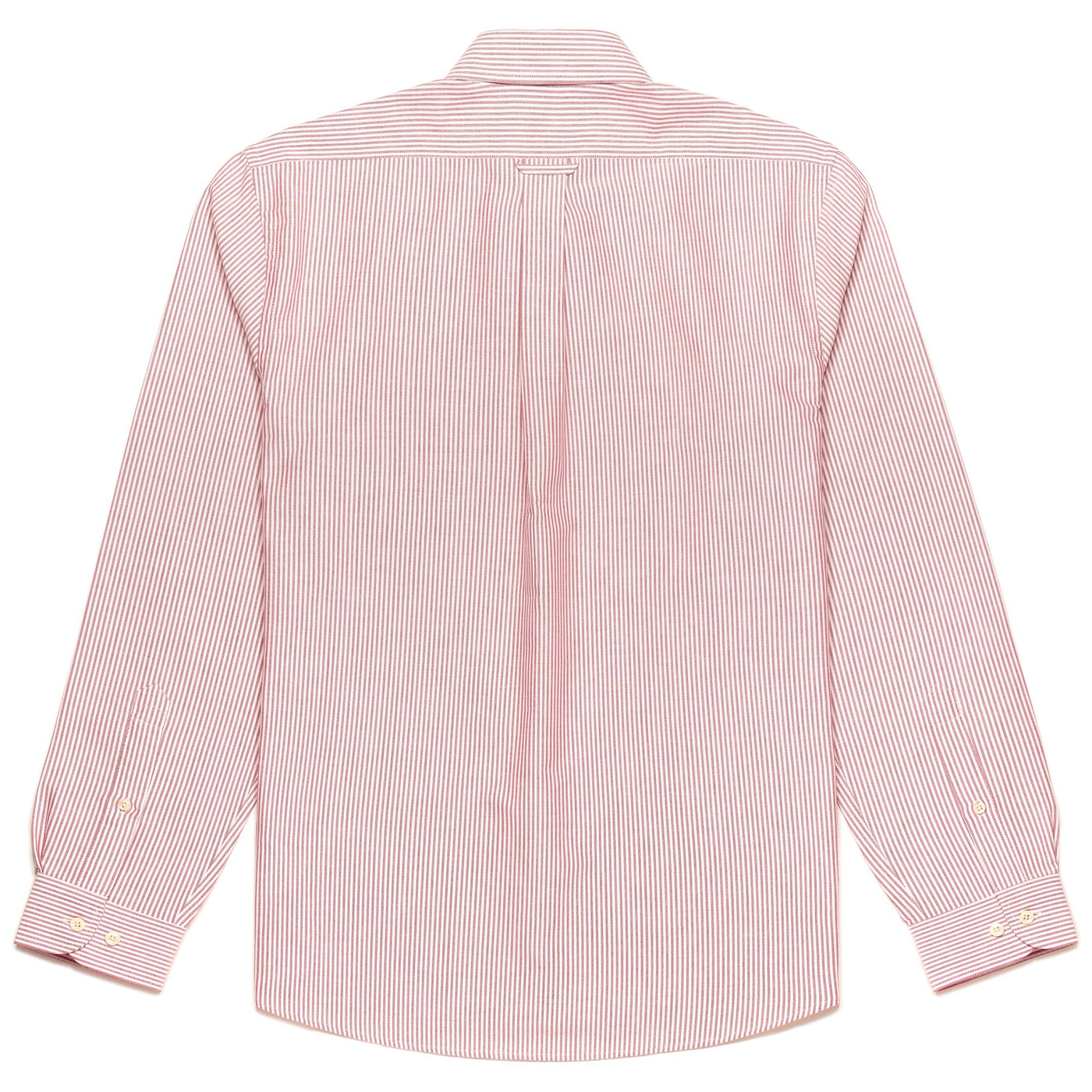 SHIRTS Man DOUBLING Button  Down RED-WHITE Dressed Front (jpg Rgb)	