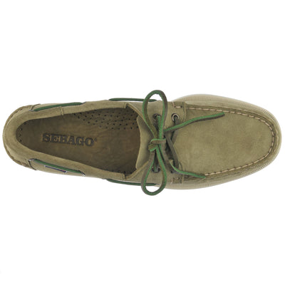 Docksides Man PORTLAND FLESH OUT Mocassin GREEN MILITARY Dressed Back (jpg Rgb)		