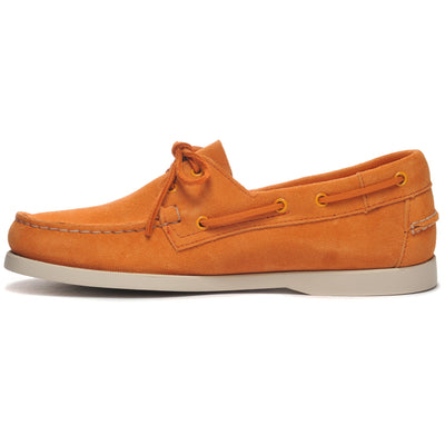 Docksides Man PORTLAND FLESH OUT Mocassin ORANGE Dressed Side (jpg Rgb)		