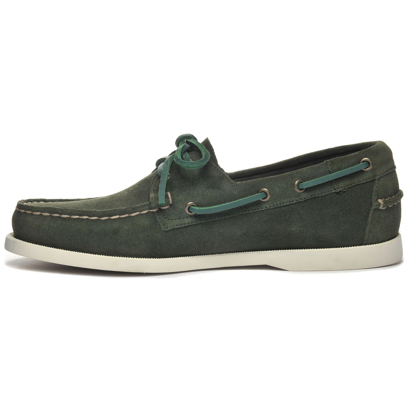 Docksides Man PORTLAND FLESH OUT Mocassin GREEN DK DEPTHS Dressed Side (jpg Rgb)		