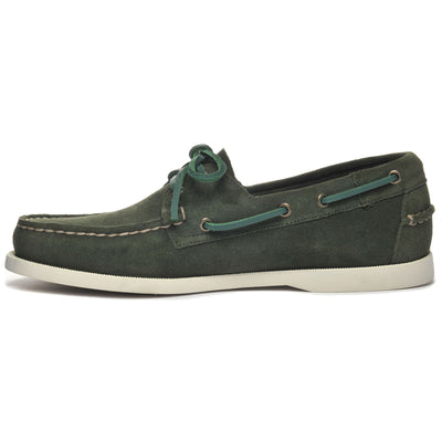 Docksides Man PORTLAND FLESH OUT Mocassin GREEN DK DEPTHS Dressed Side (jpg Rgb)		