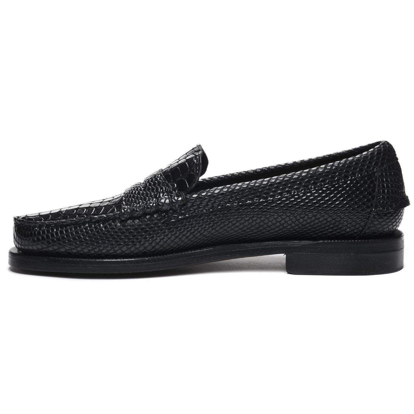 Moc Man DAN  COCCO Moccasin Black | Sebago Dressed Side (jpg Rgb)		