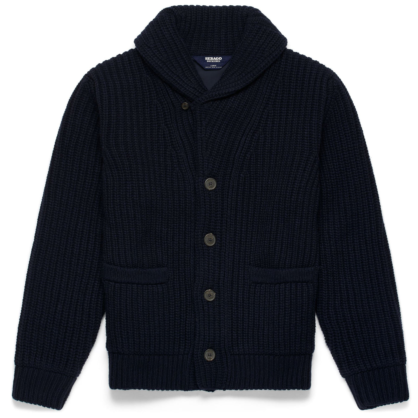 Knitwear Unisex BRADFORD Cardigan BLUE MARINE Photo (jpg Rgb)			