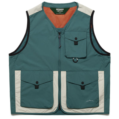 Jackets Man FORTKNOX Vest GREEN-BEIGE-ORANGE Photo (jpg Rgb)			