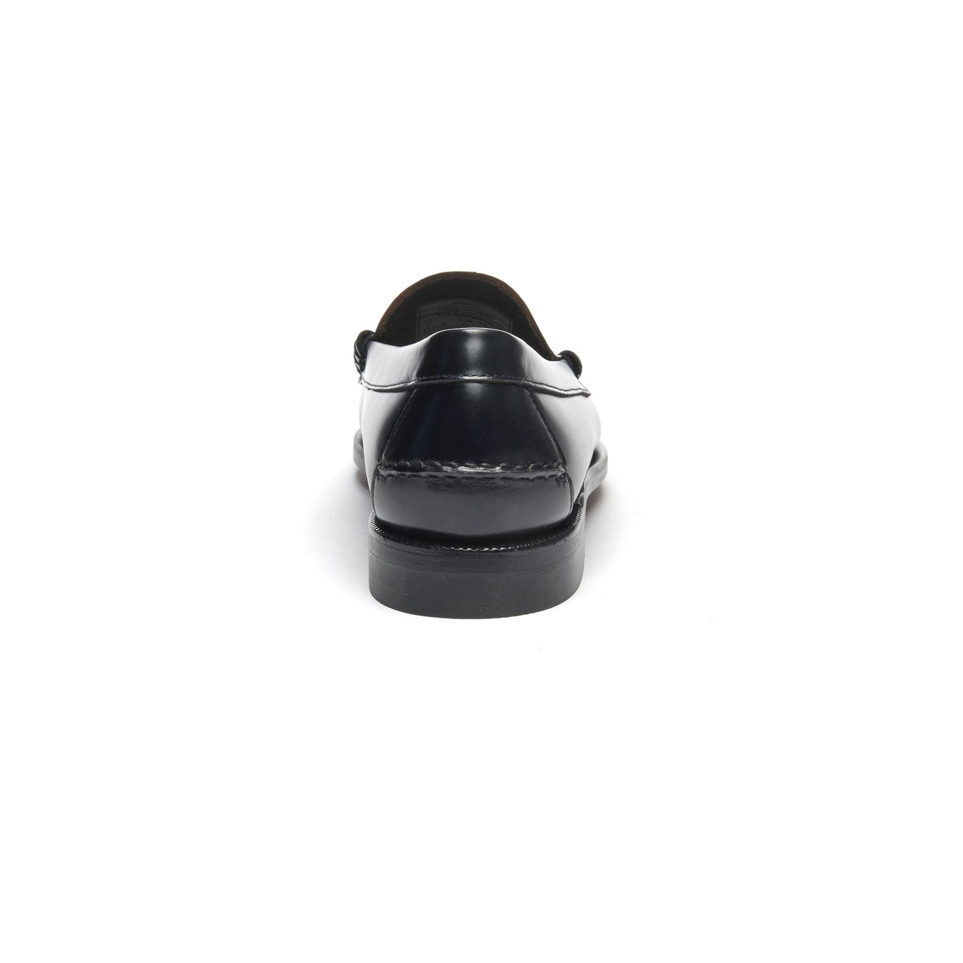 Moc Man CLASSIC DAN TAG Moccasin BLACK- WHITE WHITE SOCKS Detail (jpg Rgb)			