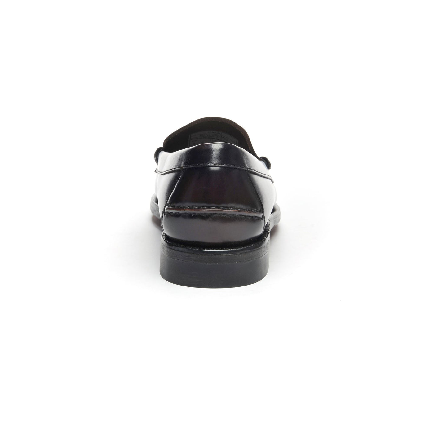 Moc Man CLASSIC DAN TAG Moccasin BROWN BURGUNDY- GOLD PENNY LOAFER Detail (jpg Rgb)			