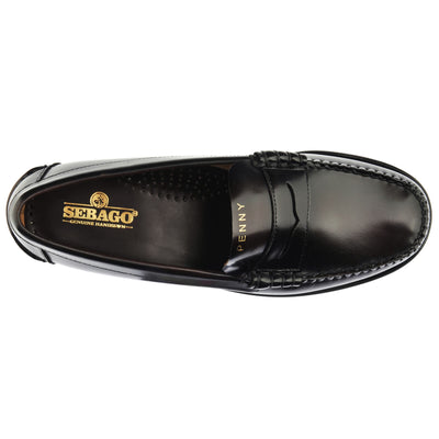 Moc Man CLASSIC DAN TAG Moccasin BROWN BURGUNDY- GOLD PENNY LOAFER Dressed Back (jpg Rgb)		