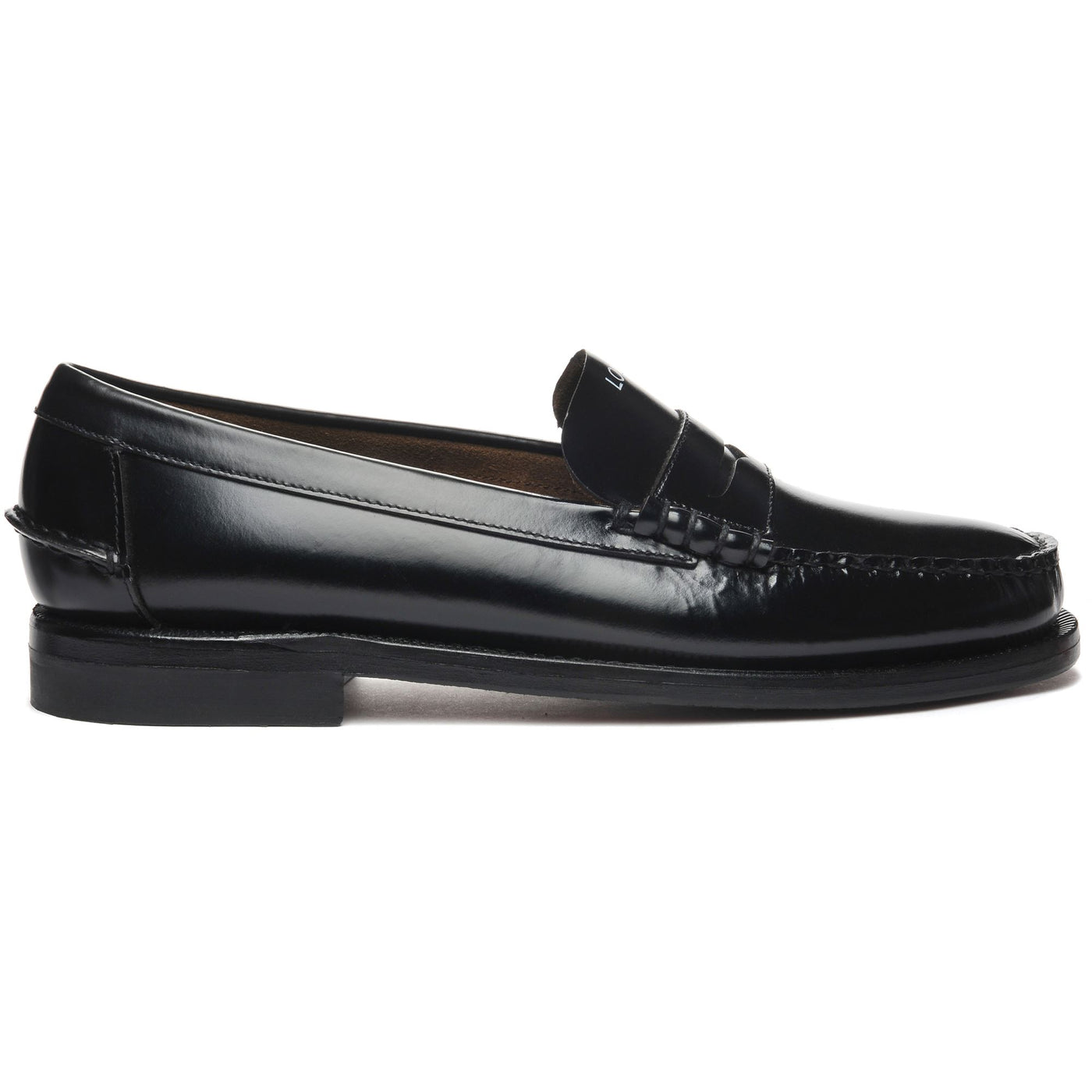 Moc Man CLASSIC DAN TAG Moccasin BLACK-WHITE LOVE-HATE Photo (jpg Rgb)			