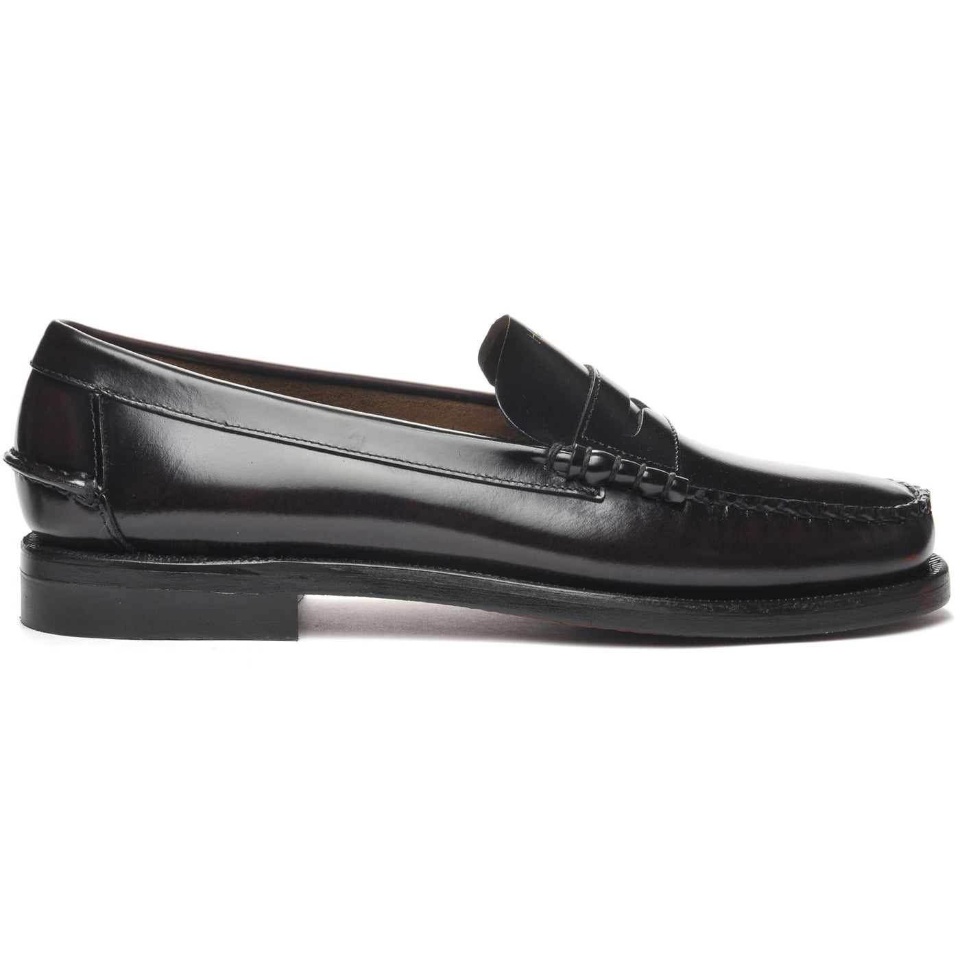 Moc Man CLASSIC DAN TAG Moccasin BROWN BURGUNDY-GOLD LOVE-HATE Photo (jpg Rgb)			