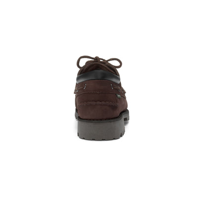 Moc Man ACADIA NUBUK Low Cut DK BROWN-BLACK Detail (jpg Rgb)			