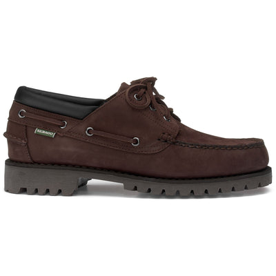 Moc Man ACADIA NUBUK Low Cut DK BROWN-BLACK Photo (jpg Rgb)			