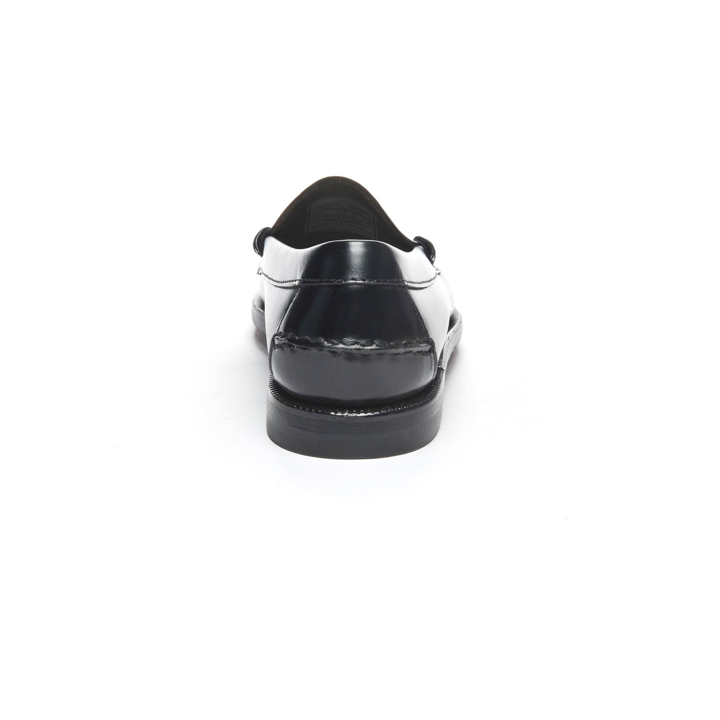 Moc Woman CLASSIC DAN TAG WOMAN Moccasin BLACK- WHITE WHITE SOCKS Detail (jpg Rgb)			