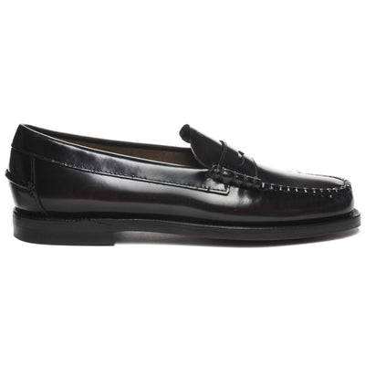 Moc Woman CLASSIC DAN TAG WOMAN Moccasin BROWN BURGUNDY- GOLD PENNY LOAFER Photo (jpg Rgb)			