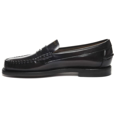Moc Woman CLASSIC DAN TAG WOMAN Moccasin BROWN BURGUNDY- GOLD PENNY LOAFER Dressed Side (jpg Rgb)		