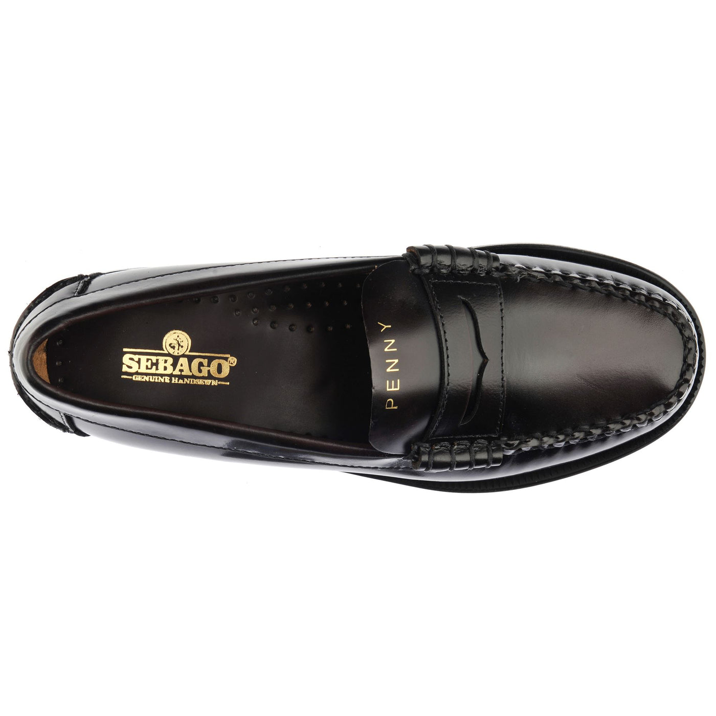 Moc Woman CLASSIC DAN TAG WOMAN Moccasin BROWN BURGUNDY- GOLD PENNY LOAFER Dressed Back (jpg Rgb)		