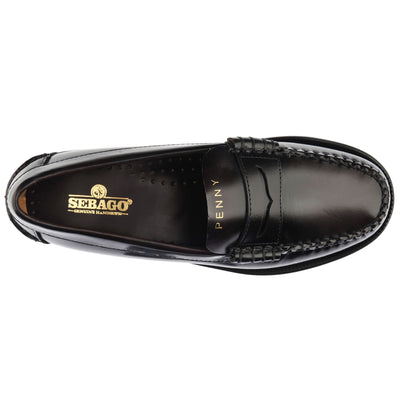 Moc Woman CLASSIC DAN TAG WOMAN Moccasin BROWN BURGUNDY- GOLD PENNY LOAFER Dressed Back (jpg Rgb)		