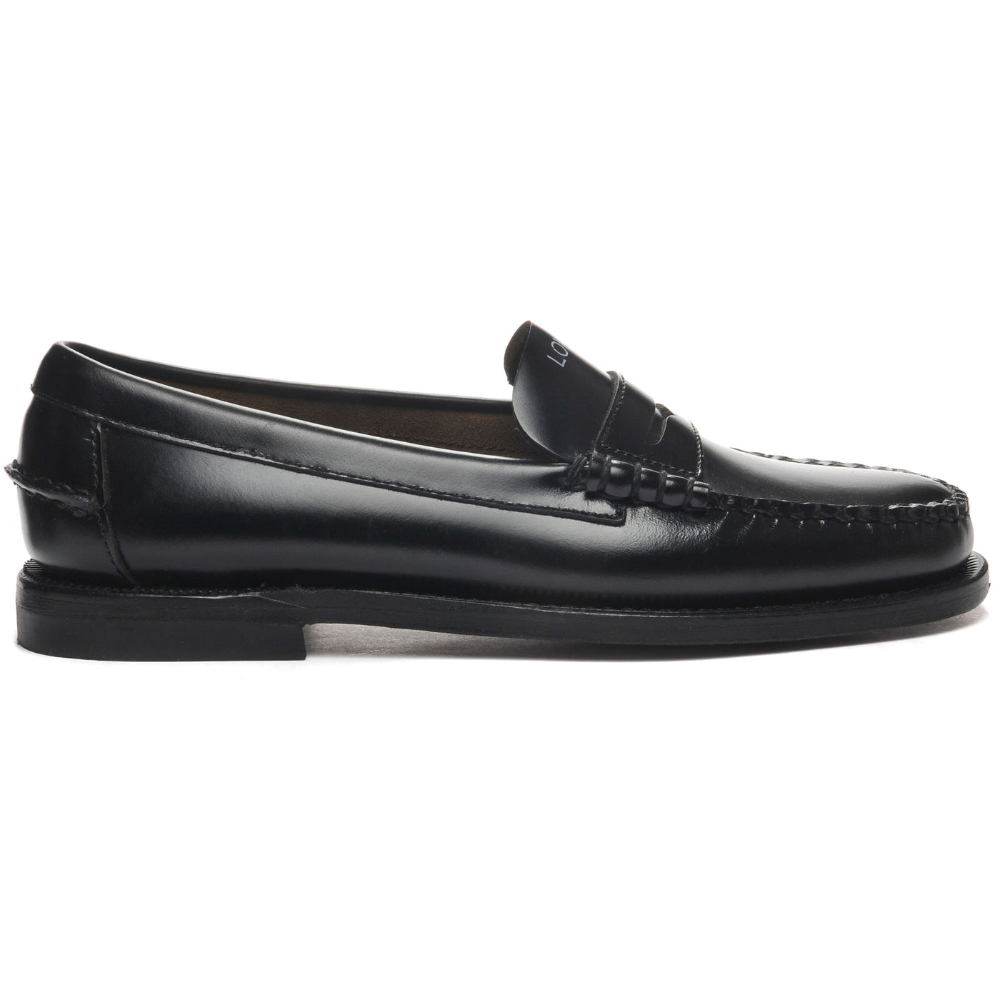 Moc Woman CLASSIC DAN TAG WOMAN Moccasin BLACK-WHITE LOVE-HATE Photo (jpg Rgb)			