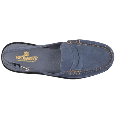 Moc Woman DAN SANDAL FLESH OUT PO WOMAN Moccasin LT BLUE Dressed Back (jpg Rgb)		