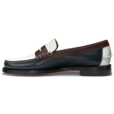 Moc Man DAN SPINNAKER Moccasin ROYAL BLUE- WHITE- GARNET- BLACK Dressed Side (jpg Rgb)		