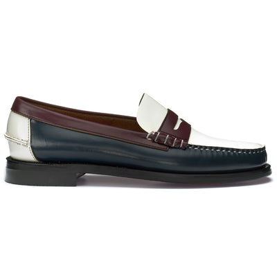 Moc Man DAN SPINNAKER Moccasin ROYAL BLUE- WHITE- GARNET- BLACK Photo (jpg Rgb)			