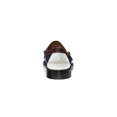 Moc Man DAN SPINNAKER Moccasin ROYAL BLUE- WHITE- GARNET- BLACK Detail (jpg Rgb)			