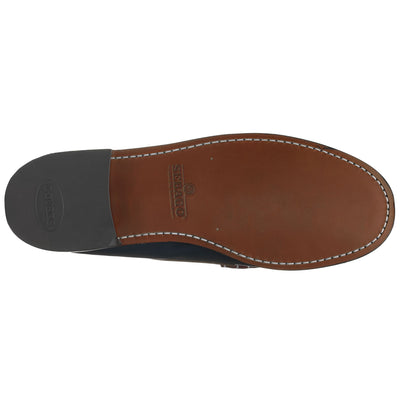 Moc Man DAN SPINNAKER Moccasin ROYAL BLUE- WHITE- GARNET- BLACK Dressed Front (jpg Rgb)	