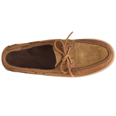 Moc Man ROSSISLAND MIX EVA EG Moccasin BROWN TAN Dressed Back (jpg Rgb)		