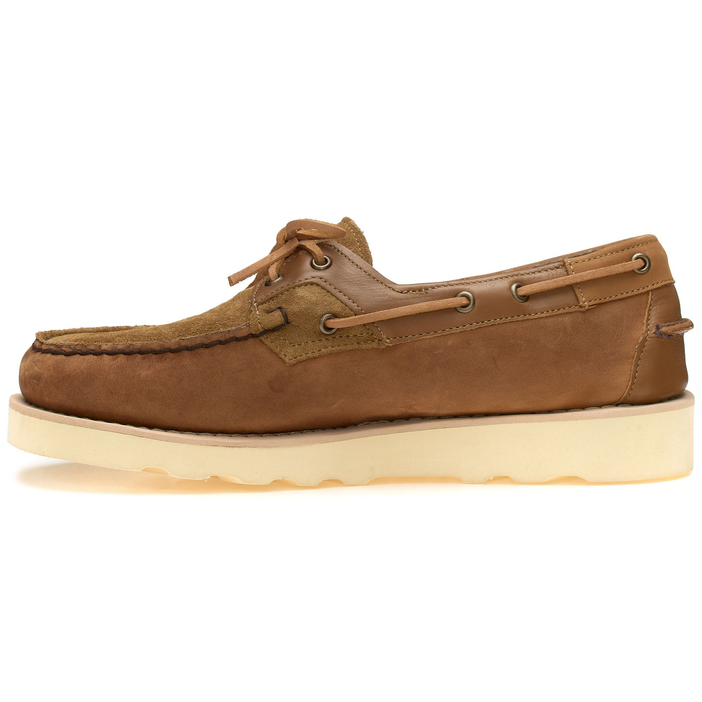 Moc Man ROSSISLAND MIX EVA EG Moccasin BROWN TAN Dressed Side (jpg Rgb)		