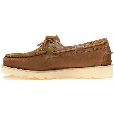 Moc Man ROSSISLAND MIX EVA EG Moccasin BROWN TAN Dressed Side (jpg Rgb)		