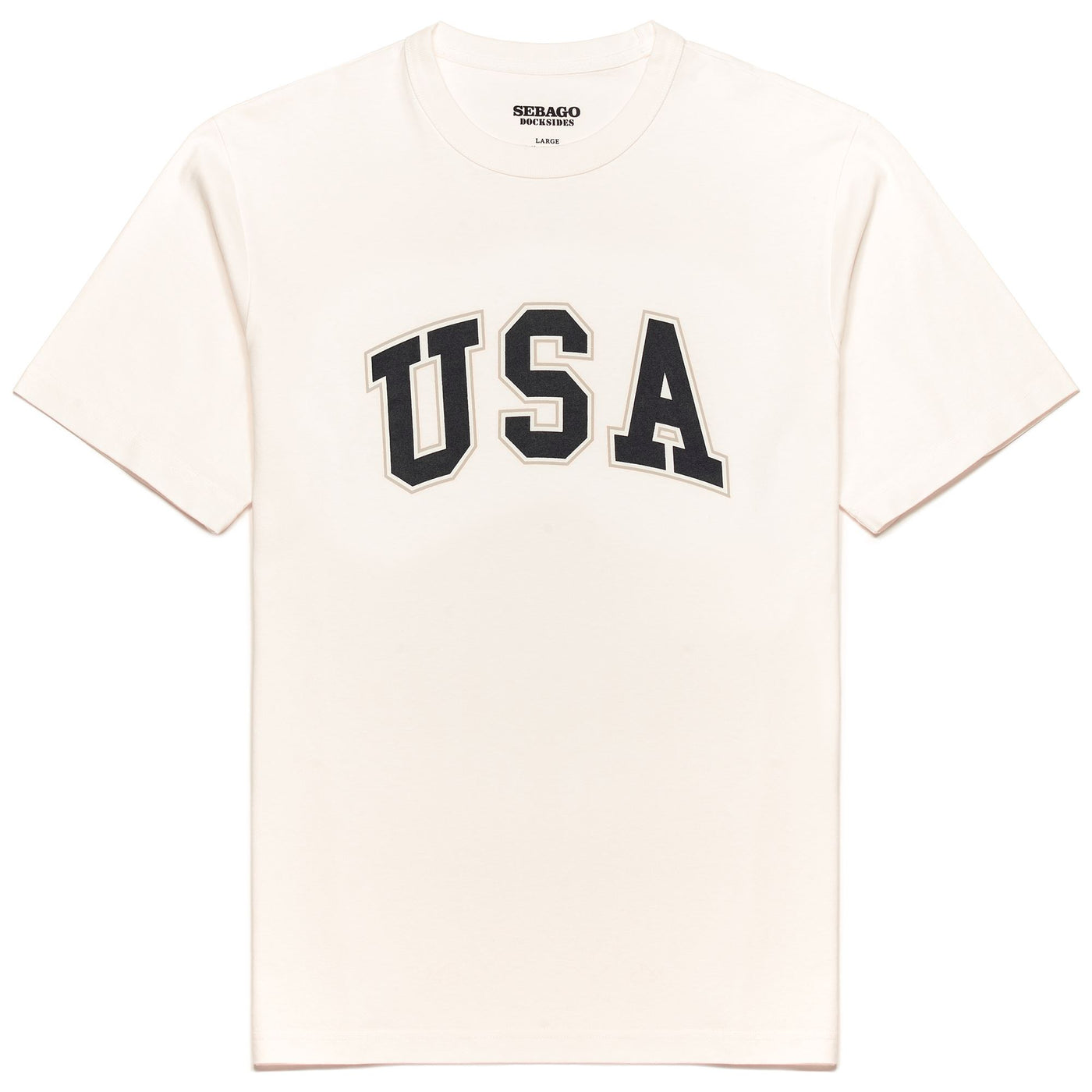 T-ShirtsTop Man DANFORTH T-Shirt WHITE NATURAL USA Photo (jpg Rgb)			
