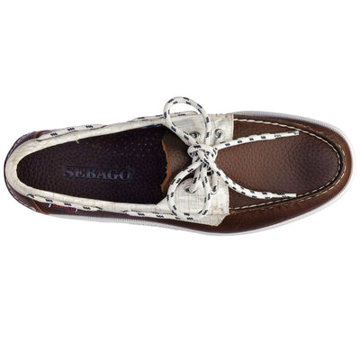 Docksides Man PORTLAND CLEW Mocassin BROWN-WHITE Dressed Back (jpg Rgb)		