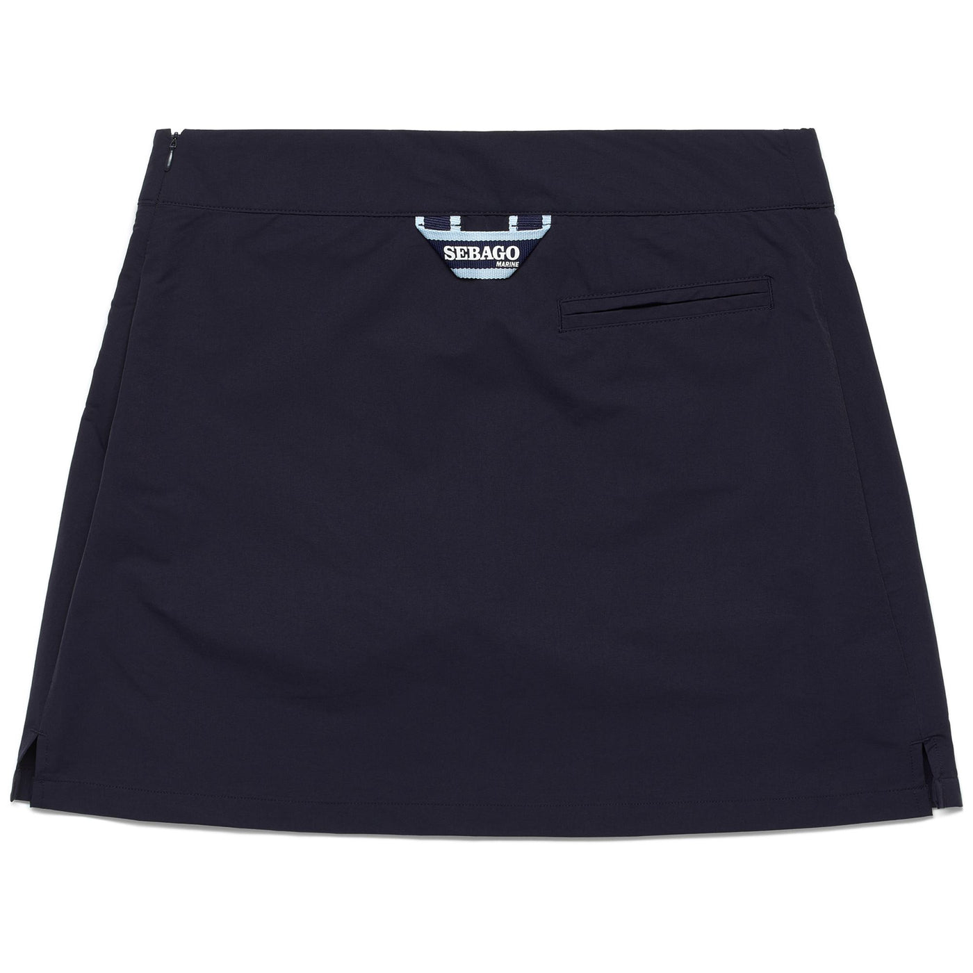 Skirts Woman CREW SKIRT Short BLUE MARINE Dressed Front (jpg Rgb)	