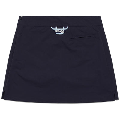 Skirts Woman CREW SKIRT Short BLUE MARINE Dressed Front (jpg Rgb)	