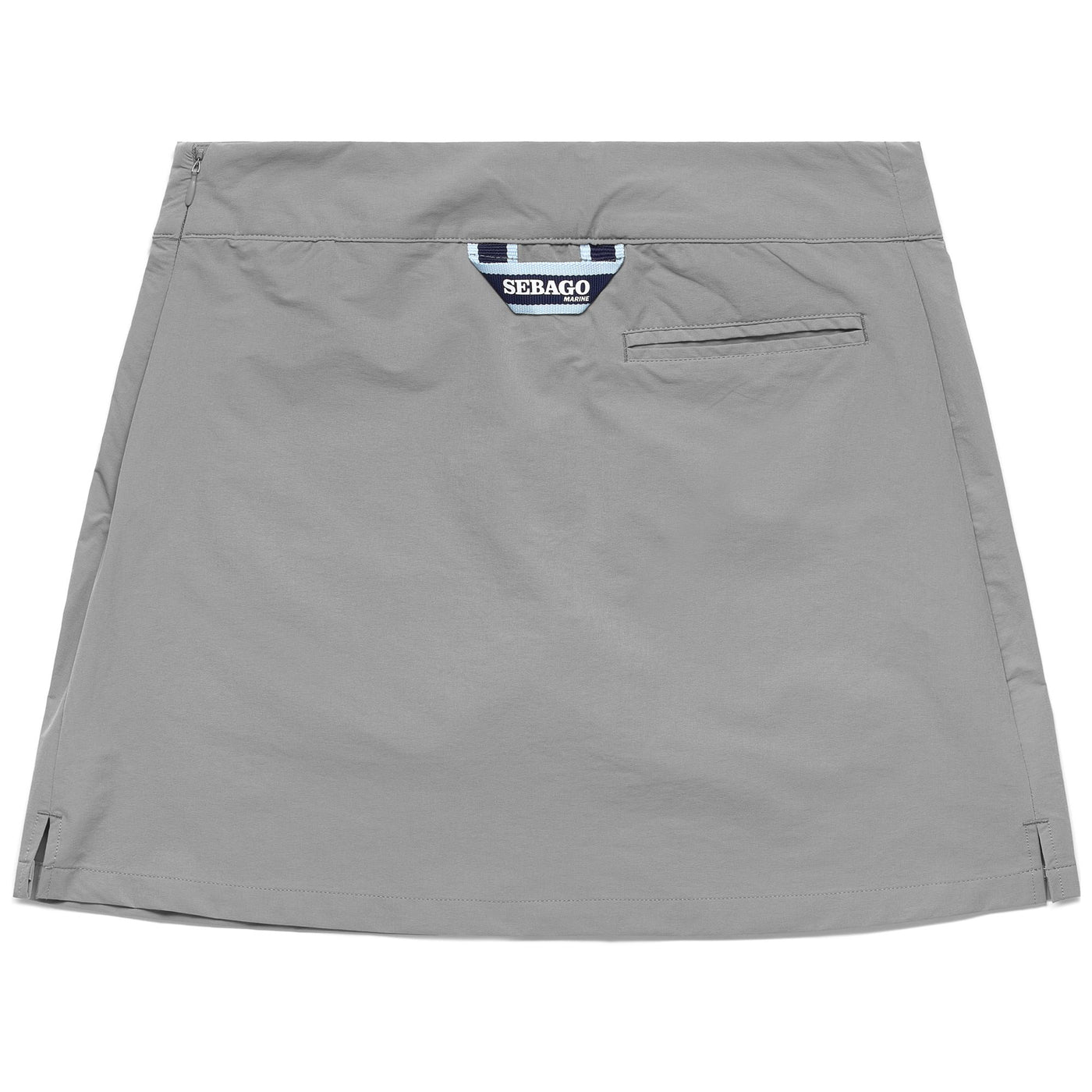 Skirts Woman CREW SKIRT Short GREY Dressed Front (jpg Rgb)	
