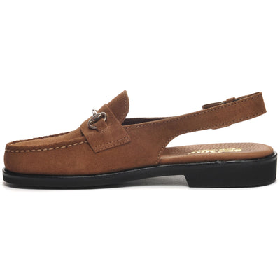 Moc Woman JOE SANDAL FLESH OUT WOMAN Moccasin BROWN COGNAC Dressed Side (jpg Rgb)		