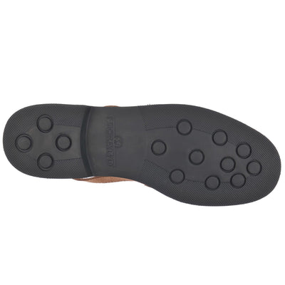 Moc Woman JOE SANDAL FLESH OUT WOMAN Moccasin BROWN COGNAC Dressed Front (jpg Rgb)	
