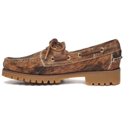 Moc Woman RANGER RAW WOMAN Low Cut BROWN-GUM Dressed Side (jpg Rgb)		