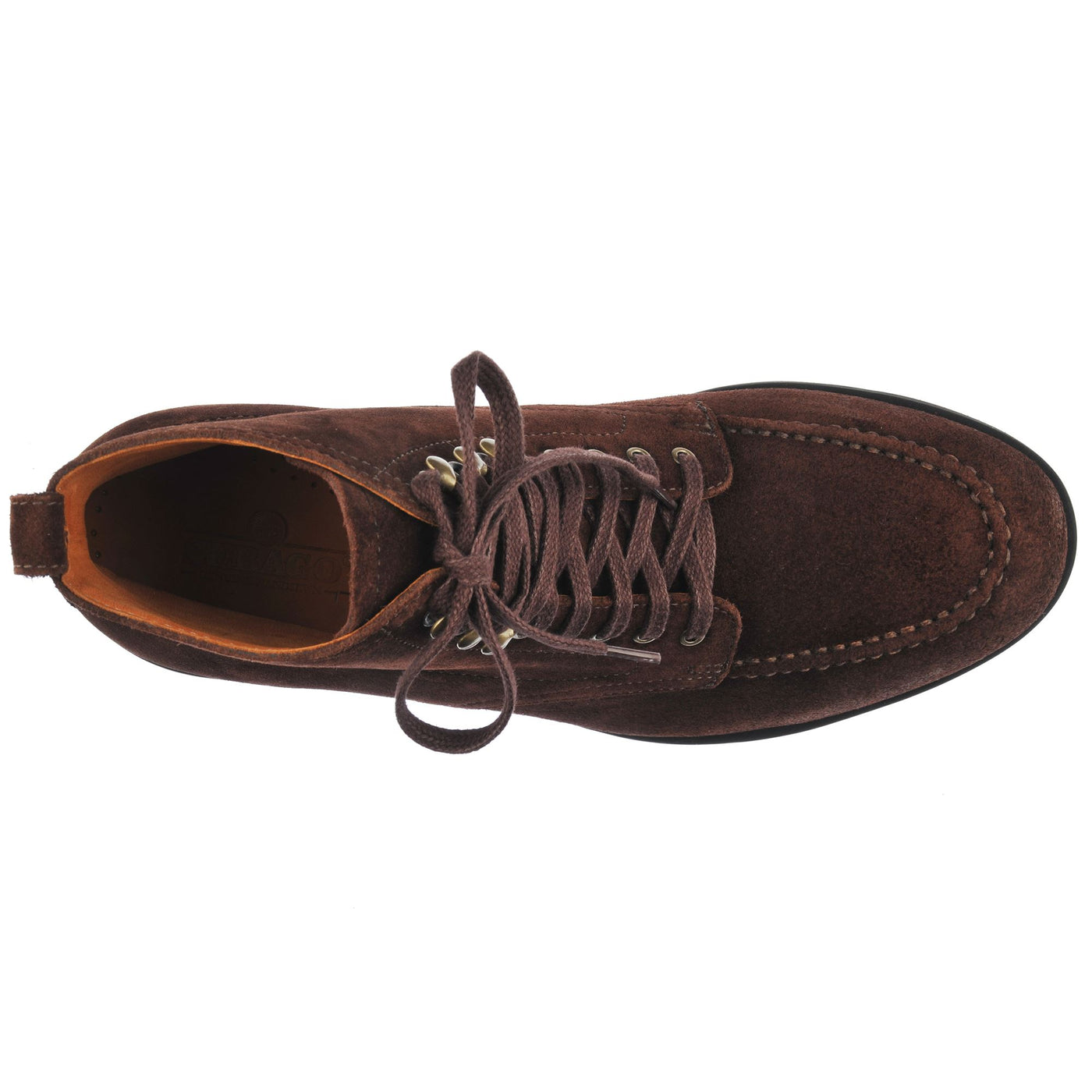 Ankle Boots Man STERLING Laced DK BROWN Dressed Back (jpg Rgb)		