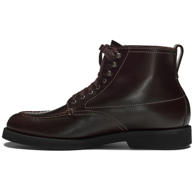 Ankle Boots Man YARMOUTH PULL UP Laced DK BROWN Dressed Side (jpg Rgb)		