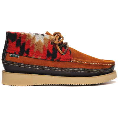 Moc Man MIWAK AZTEC Mid Cut DK BROWN-COGNAC-NAVAJO Photo (jpg Rgb)			