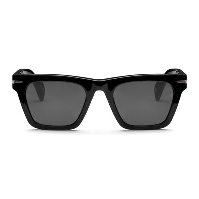 Glasses Unisex PAUL Sunglasses BLACK - SG3 Dressed Side (jpg Rgb)		