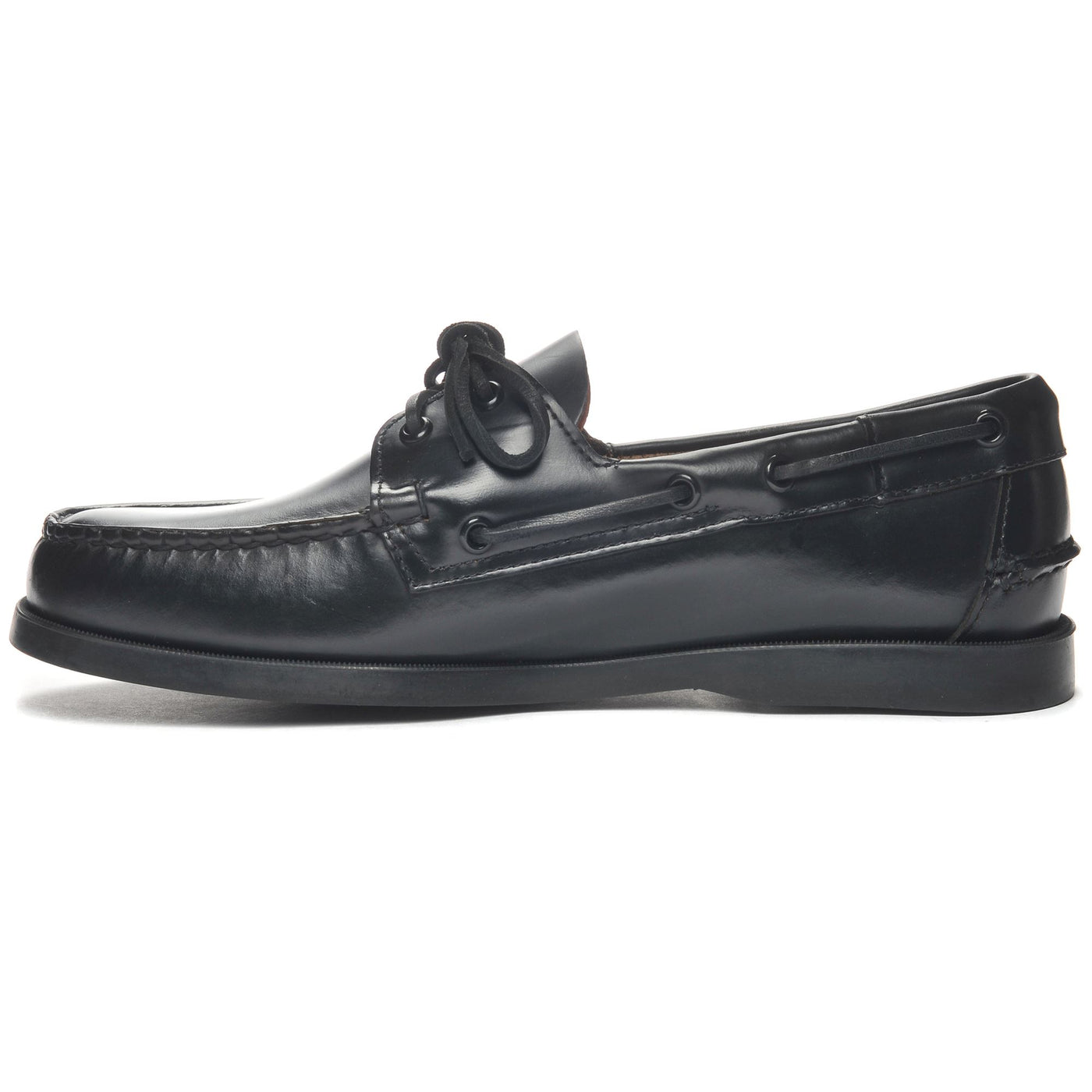 Docksides Man DOCKSIDES PORTLAND MOC SOFT Mocassin TOTAL BLACK Dressed Side (jpg Rgb)		