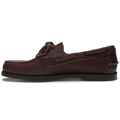 Docksides Man DOCKSIDES PORTLAND MOC SOFT Mocassin BROWN BURGUNDY-BLACK Dressed Side (jpg Rgb)		