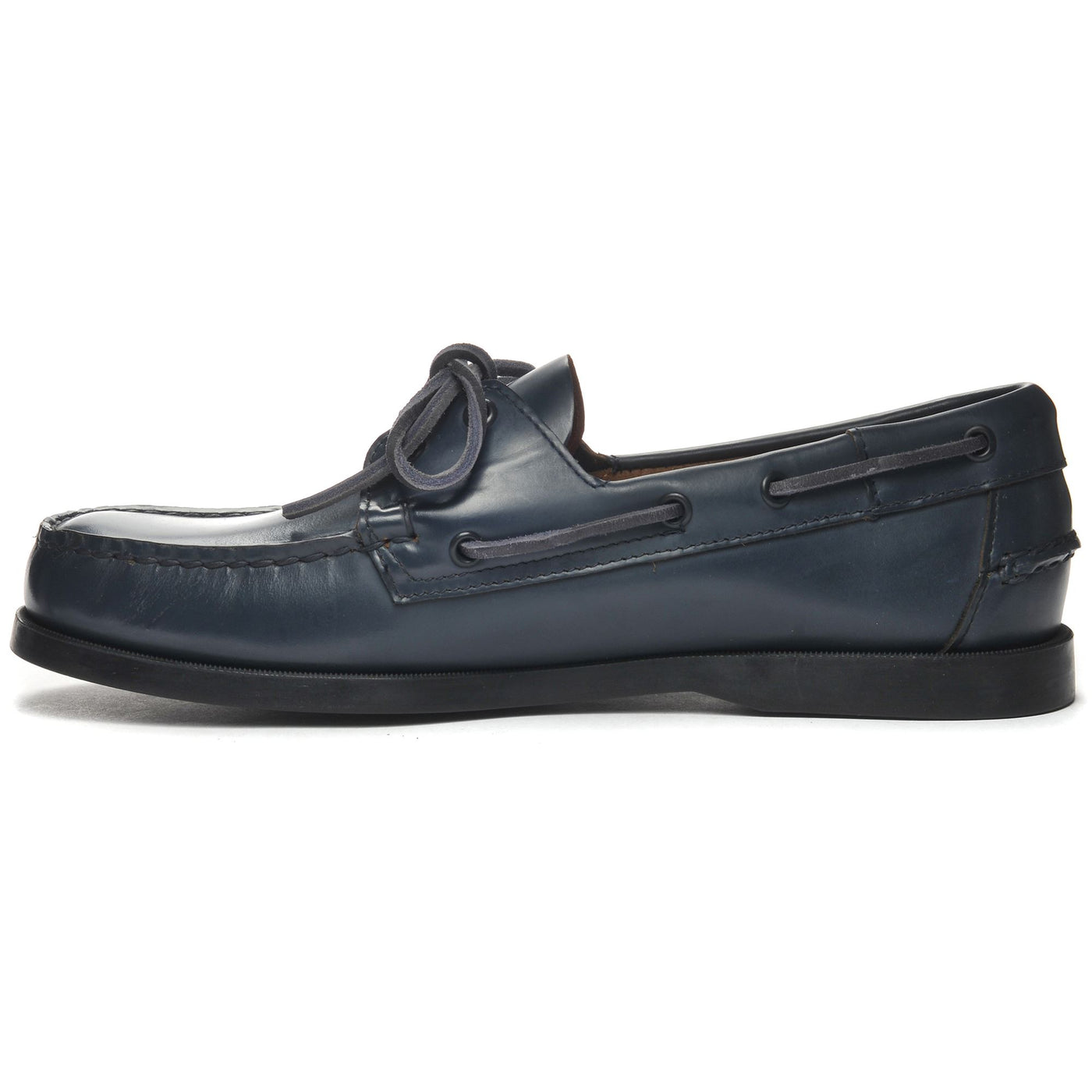Docksides Man DOCKSIDES PORTLAND MOC SOFT Mocassin BRILLIANT BLUE-BLACK Dressed Side (jpg Rgb)		