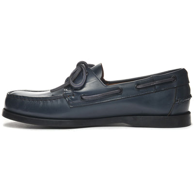 Docksides Man DOCKSIDES PORTLAND MOC SOFT Mocassin BRILLIANT BLUE-BLACK Dressed Side (jpg Rgb)		