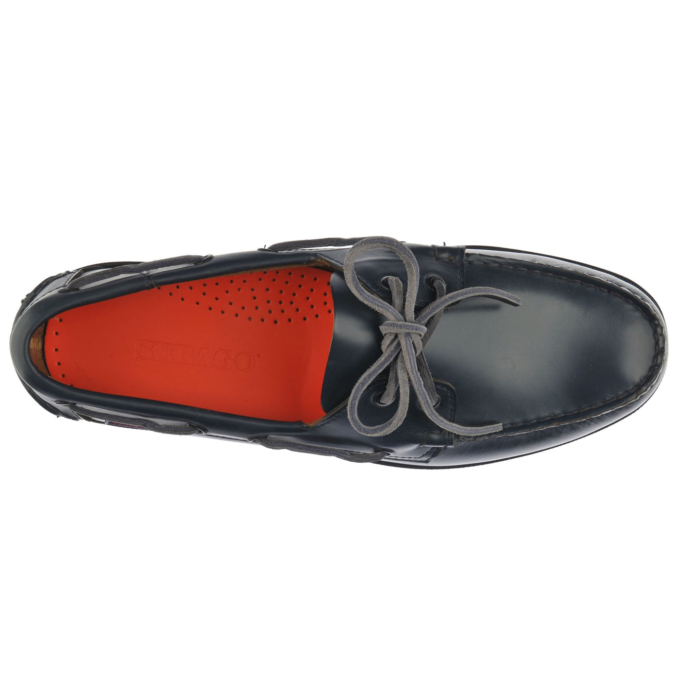 Docksides Man DOCKSIDES PORTLAND MOC SOFT Mocassin BRILLIANT BLUE-BLACK Dressed Back (jpg Rgb)		