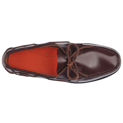 Docksides Man DOCKSIDES PORTLAND MOC SOFT Mocassin GARNET-BLACK Dressed Back (jpg Rgb)		