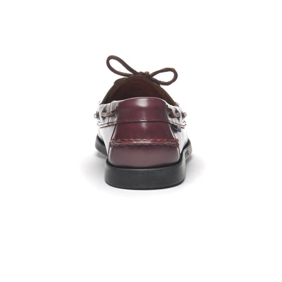 Docksides Man DOCKSIDES PORTLAND MOC SOFT Mocassin GARNET-BLACK Detail (jpg Rgb)			