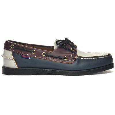 Docksides Man DOCKSIDES PORTLAND MOC SOFT Mocassin ROYAL BLUE- WHITE- GARNET- BLACK Photo (jpg Rgb)			